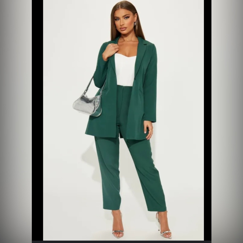 Green Women’s  Suit Blazer  Petite Size M